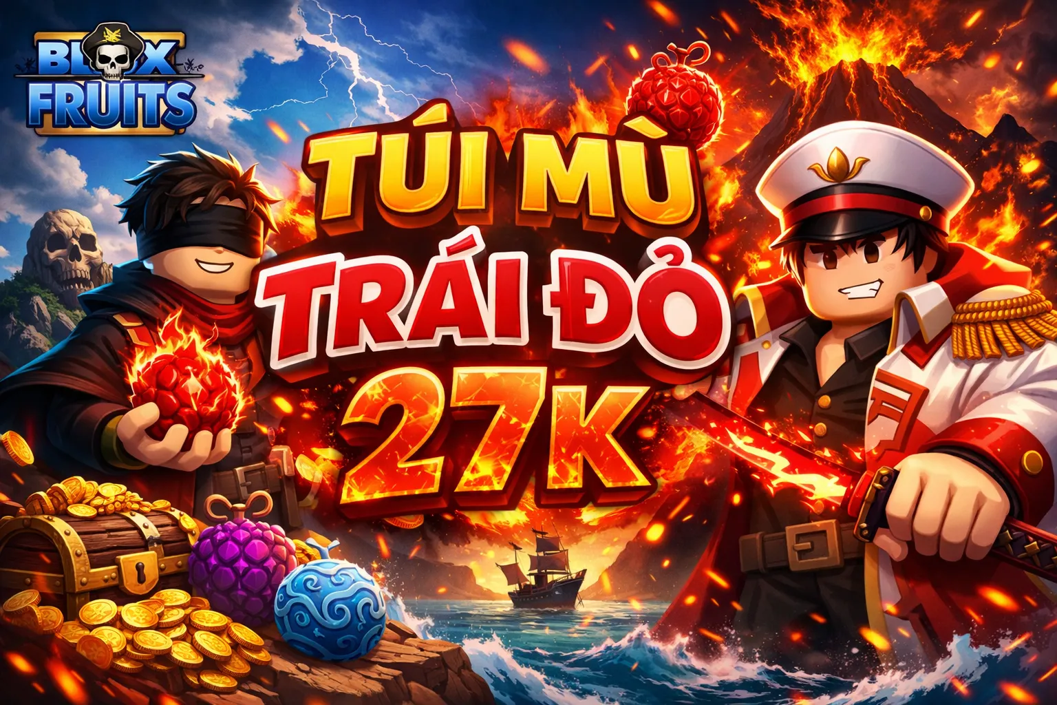 Túi Mù Trái Đỏ Trong Rương